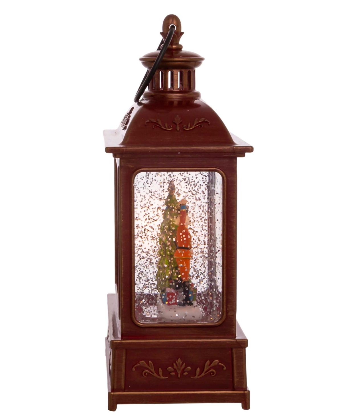 Kurt Adler 8" Battery-operated Lit Nutcracker Swirl Water Lantern In Multicolored