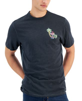 Tommy Bahama - Men's Neon Wave Lux Textured Embroidered Graphic T-Shirt