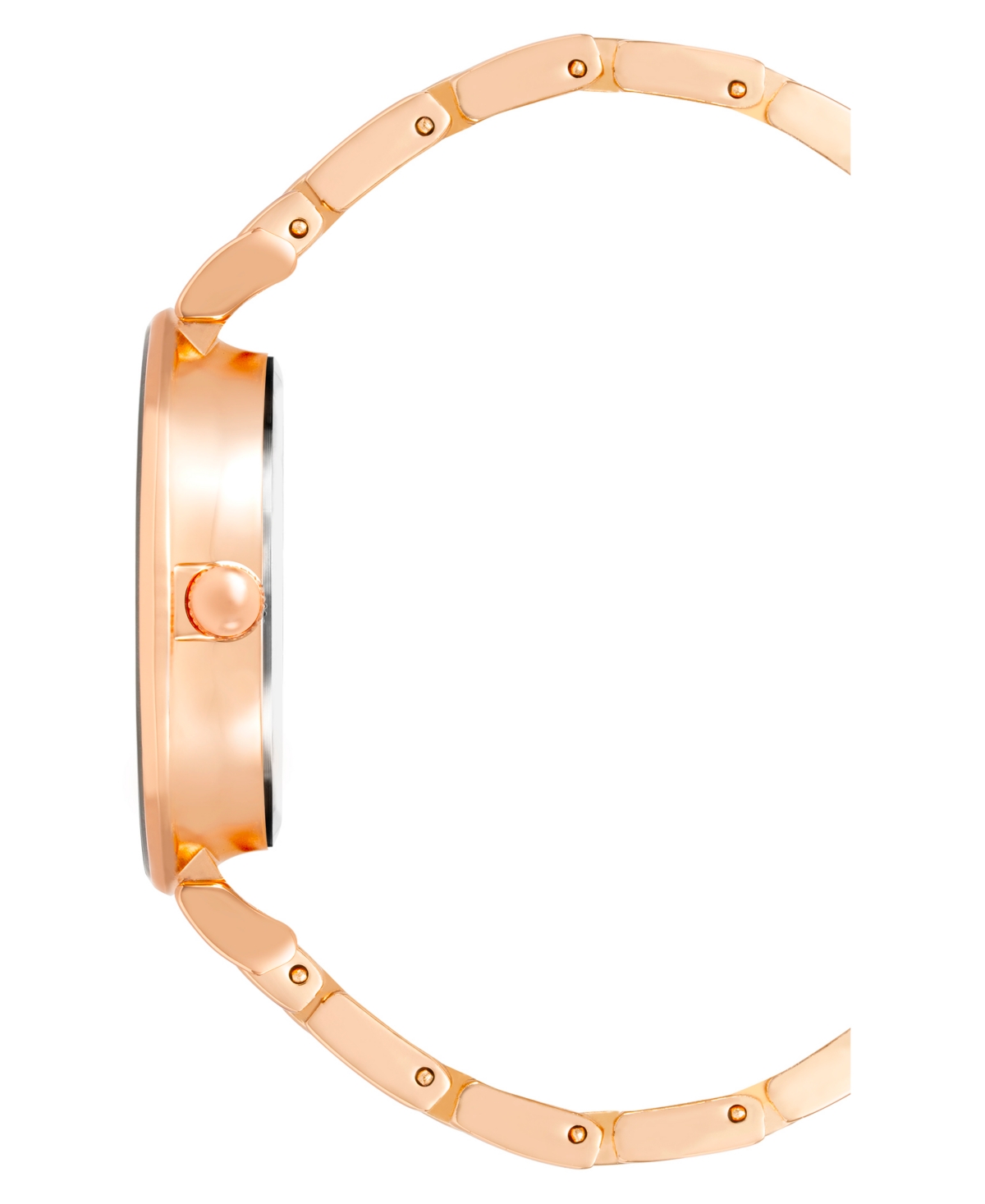 Anne Klein Women's Three Hand Quartz Rose Gold-tone Alloy With Gray Sunray Dial Watch, 32mm In Gray-rose Gold-tone