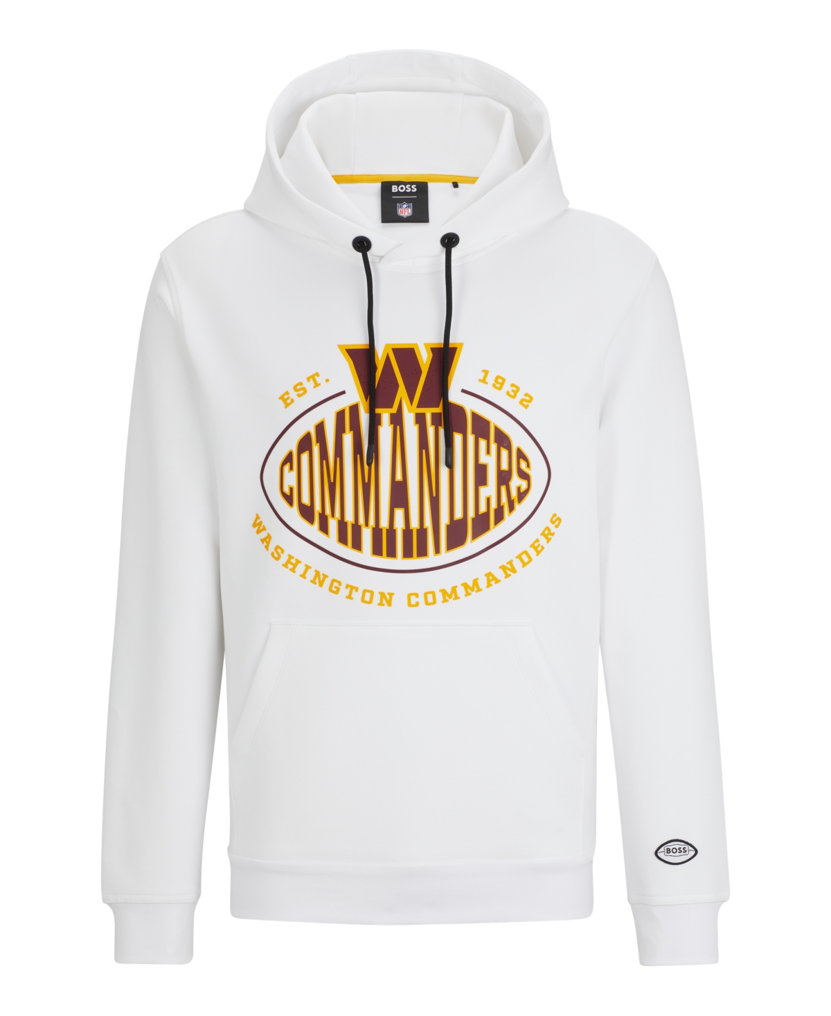 Shop Hugo Boss Boss By  Men's Boss X Washington Commanders Nfl Hoodie In Natural