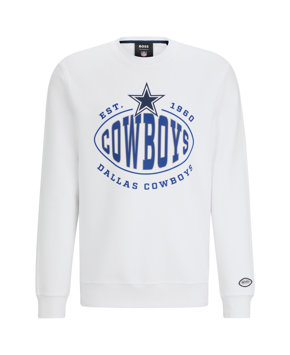 Shop Hugo Boss Boss By  Men's Boss X Nfl Sweatshirt In White