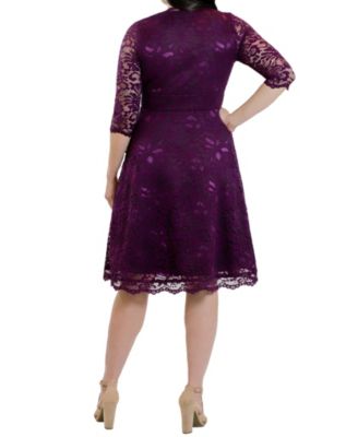 Women's Mademoiselle Lace Cocktail Dress with Sleeves