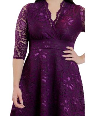 Women's Mademoiselle Lace Cocktail Dress with Sleeves