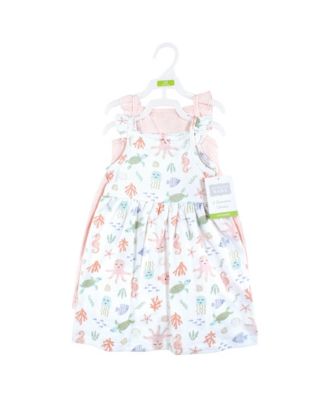 Hudson Baby - Confezione Da 2 Vestitini In Cotone Per Neonata, Abitini Leggeri E Morbidi, Ideali Per Battesimo O Prima Estate - 4