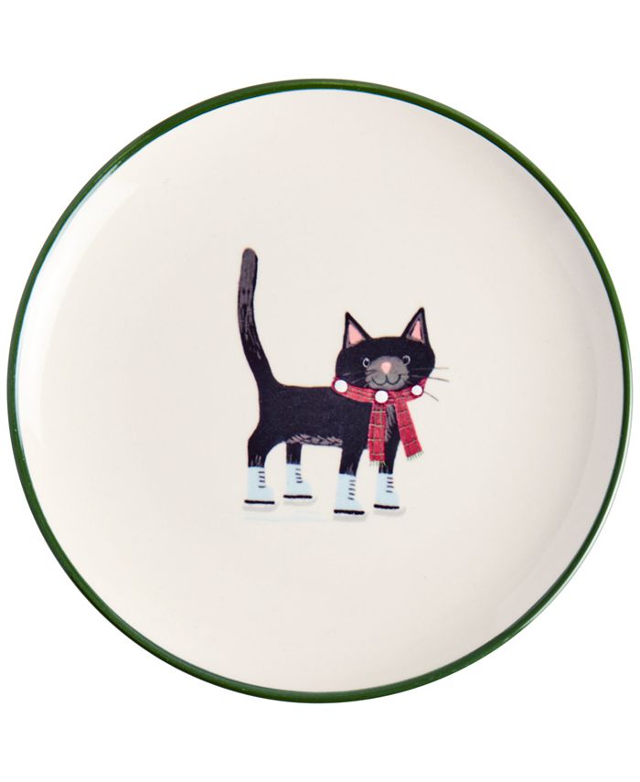 Tabletops Unlimited Furry Cats Appetizer Plates, Set of 4 Macy's