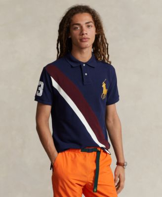 Polo Ralph Lauren Custom Slim-Fit Big Pony Mesh Short-Sleeve Polo shops Shirt