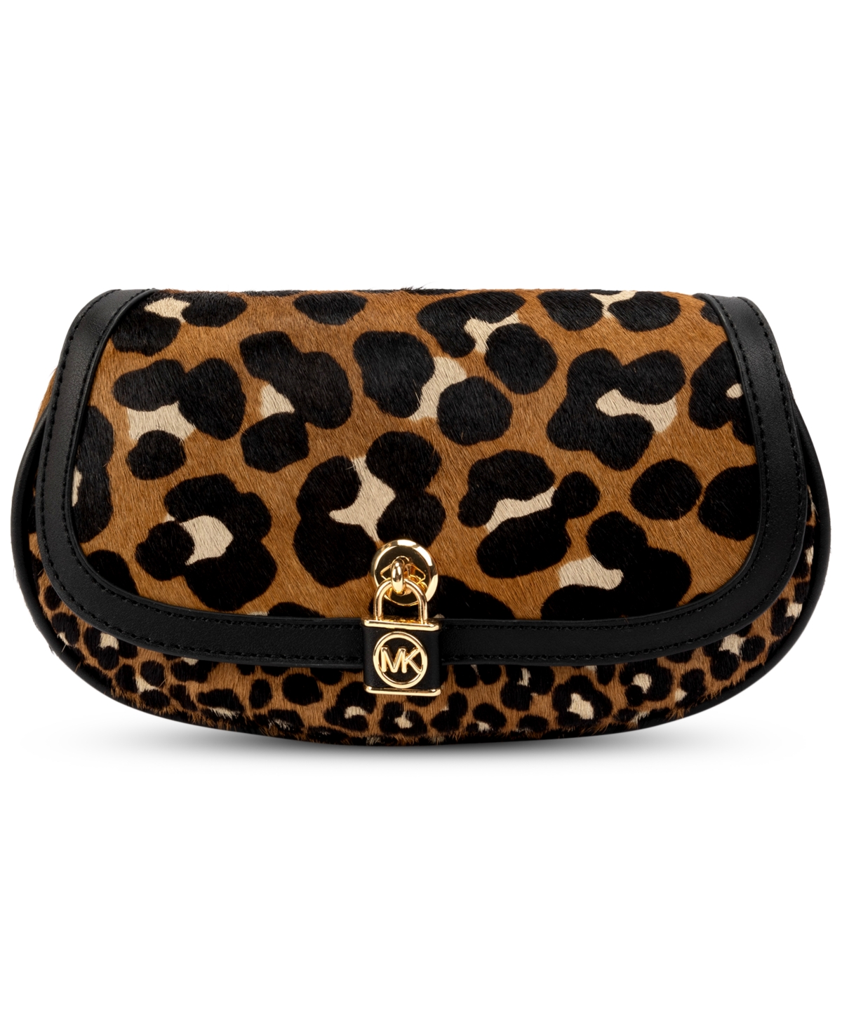 Michael Kors Michael  Women's Leopard-print Haircalf Belt Bag In Leopard,gold