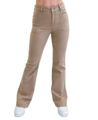 Rewash - Juniors' High-Rise Flare-Hem Jeans