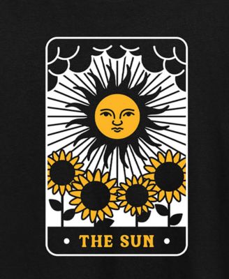 Trendy Plus Size The Sun Tarot Card Graphic T-shirt