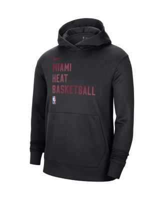 Men's and Women's Black Miami Heat 2023/24 Performance Spotlight On-Court Practice Pullover Hoodie