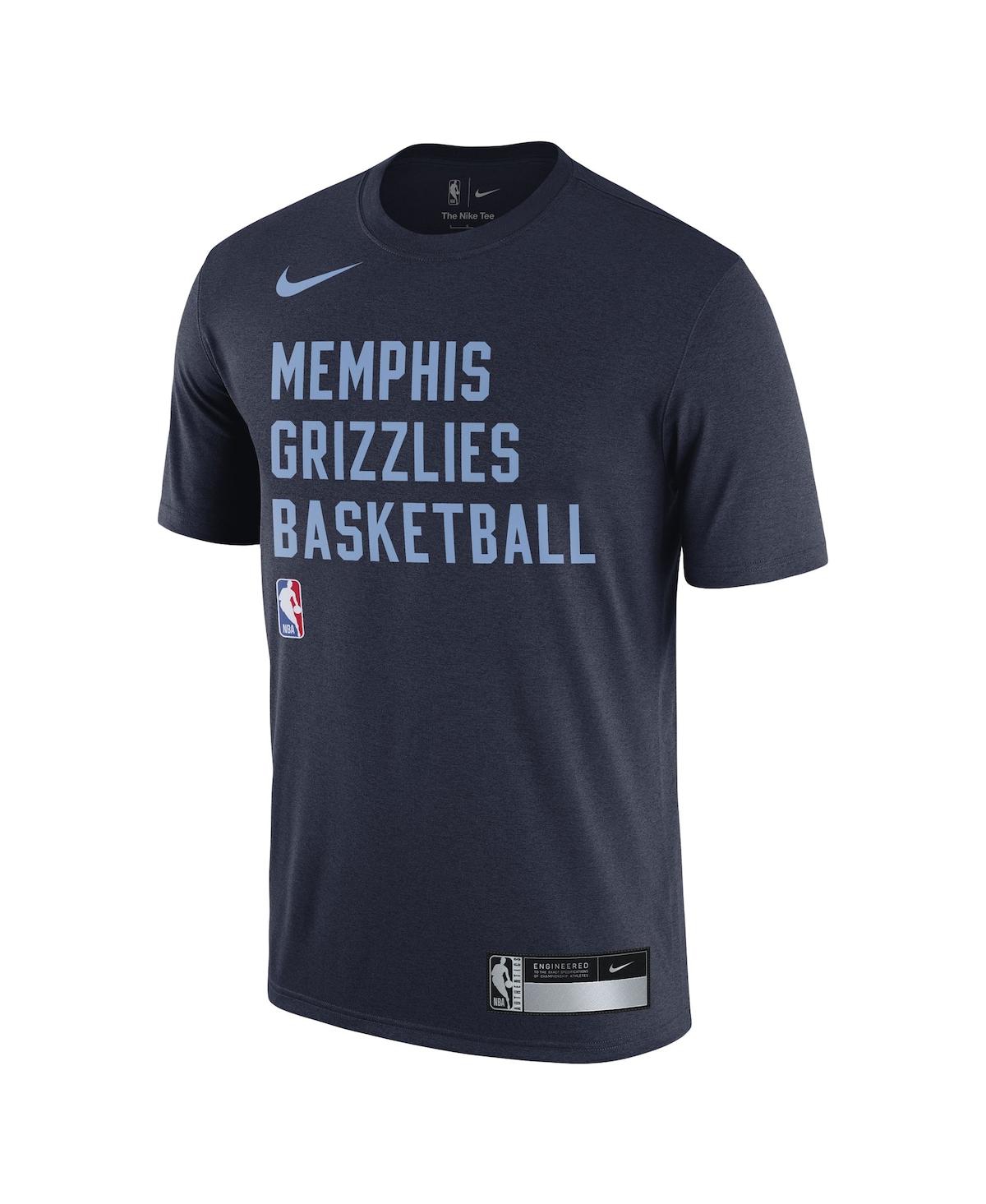 Shop Nike Men's  Navy Memphis Grizzlies 2023/24 Sideline Legend Performance Practice T-shirt