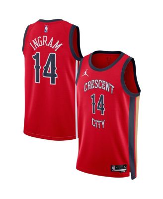 Men s and Women s Jordan Brandon Ingram Red New Orleans Pelicans Swingman Jersey Statement Edition Macy s