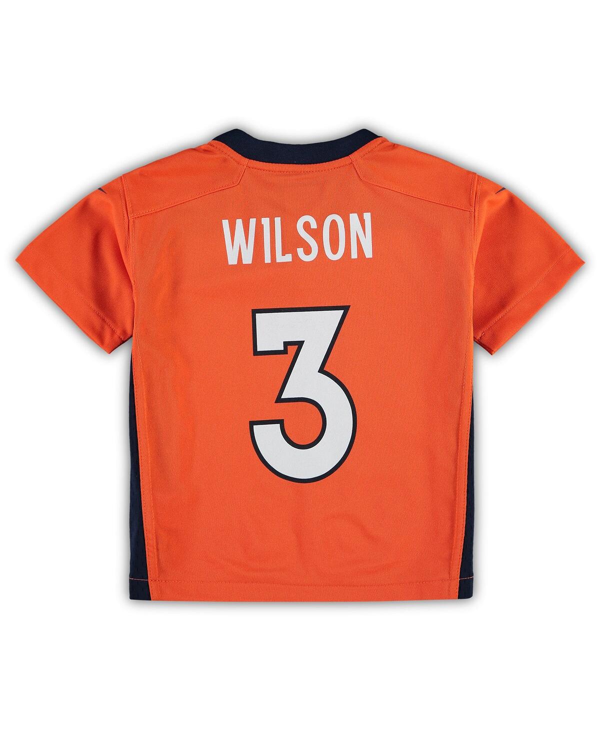 Preschool Boys and Girls Nike Russell WilsonDenver Broncos Game Jersey - Orange