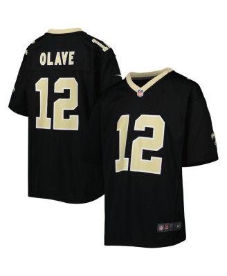 Big Boys Chris Olave Black New Orleans Saints Game Jersey