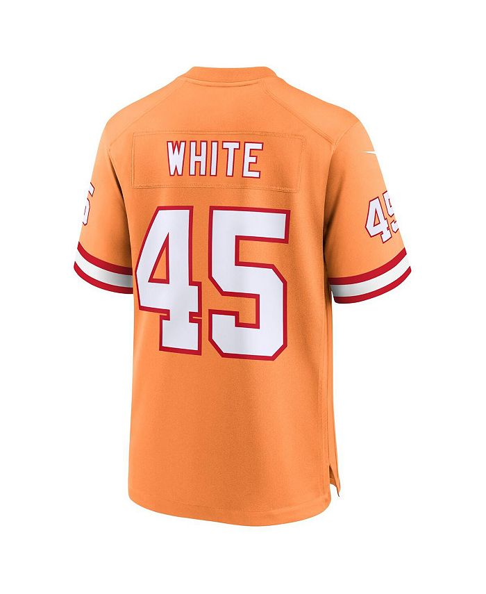 Nike Men's Devin White Orange Tampa Bay Buccaneers Throwback Game