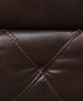 Wallace 84" Faux Leather Manual Recliner Sofa
