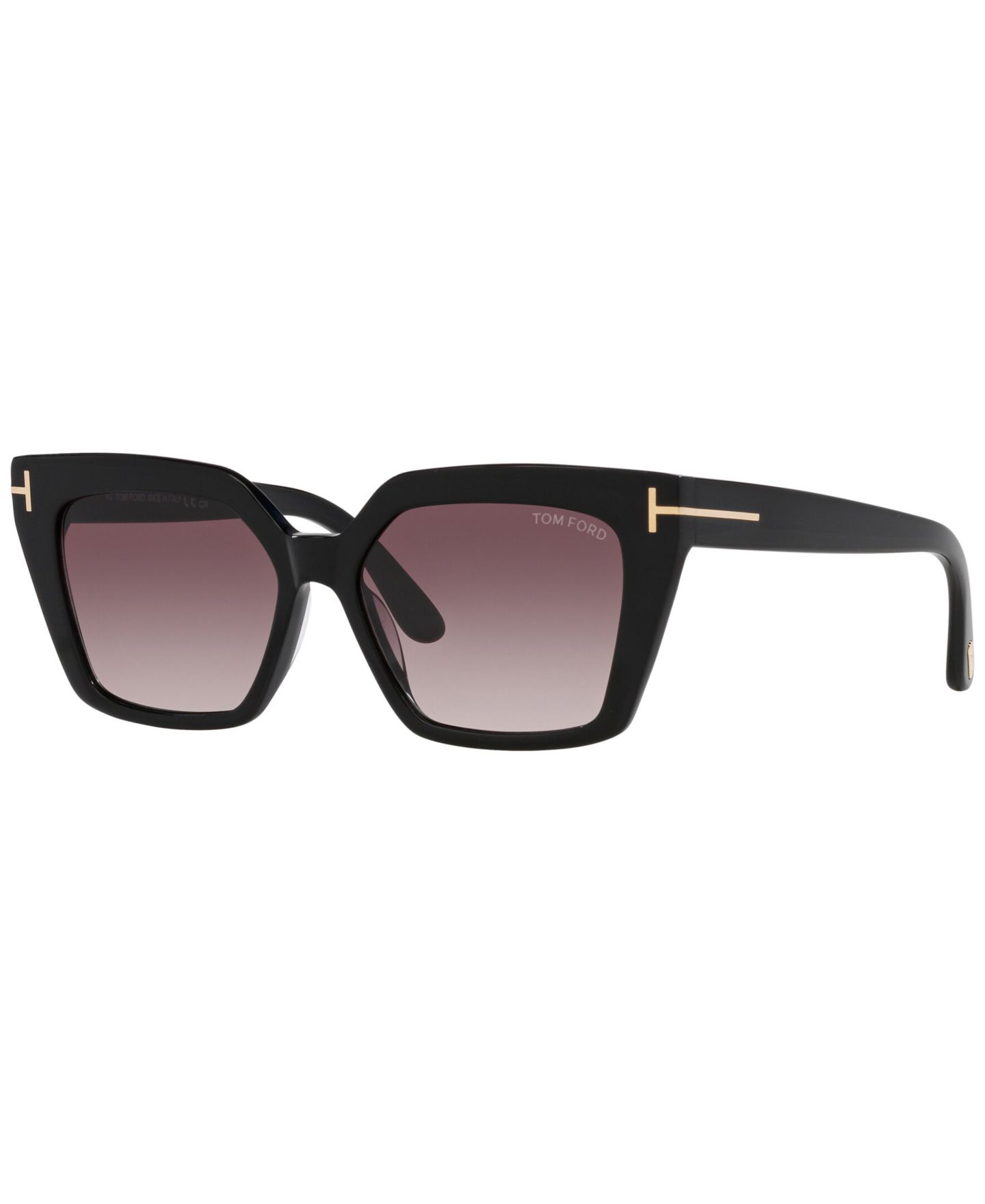 Женские солнцезащитные очки Tom Ford Winona Sunglasses, Mirror TR001637, цвет: Чёрный — фото 1