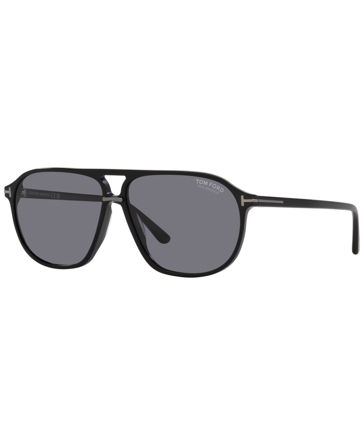 Tom Ford Men's Polarized Sunglasses, Bruce In Shiny Black