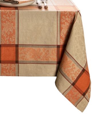 Autumnal Harvest Jacquard Tablecloth, 60" x 120"