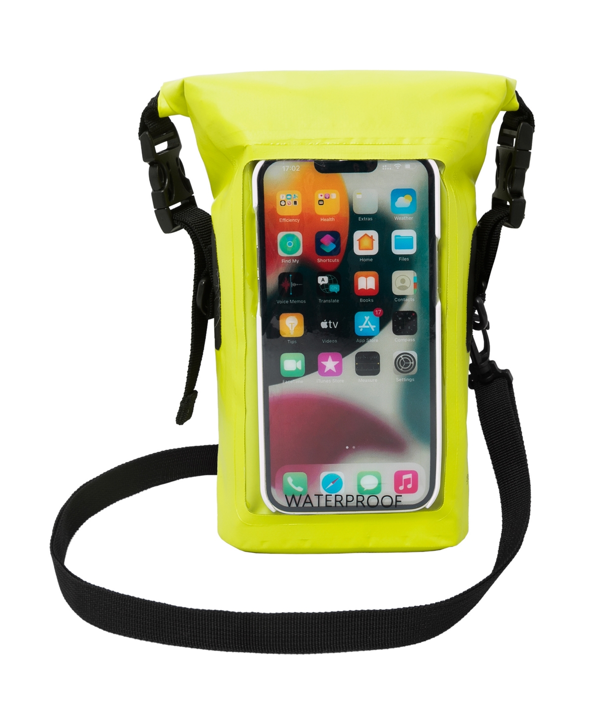 Geckobrands Water-resistant Phone Tote In Neon Green