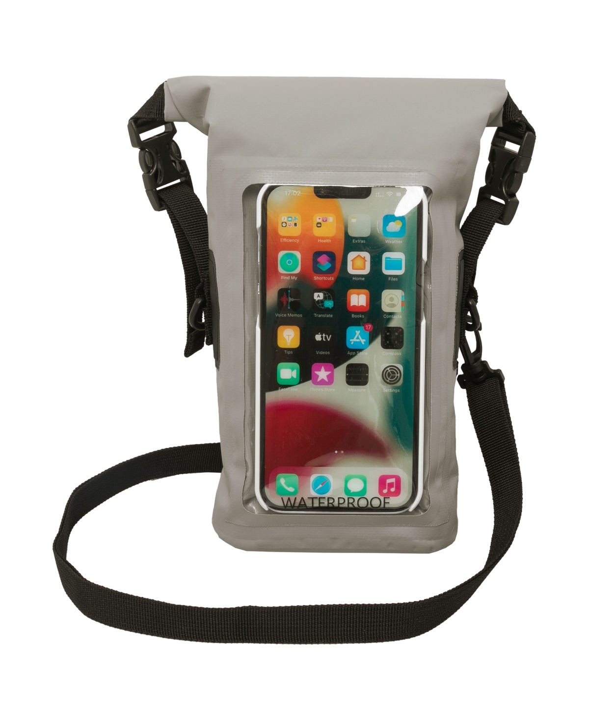Geckobrands Water-resistant Phone Tote In Gray