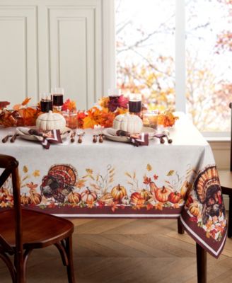 Elrene Autumn Heritage Turkey Table Linens Collection   Macy's
