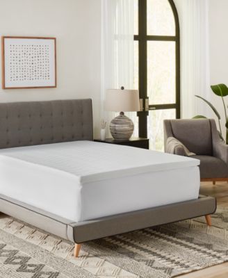 2" Gel-Infused Memory Foam Mattress Topper with Circular-Knit Cover, Full