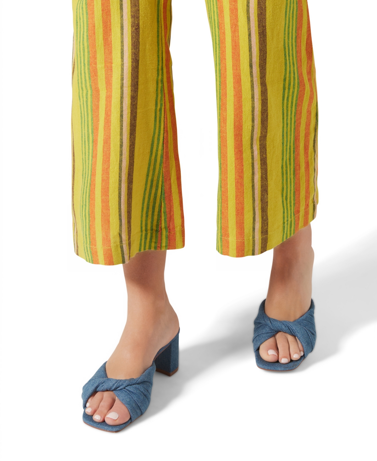 Shop Katy Perry Women's The Tooliped Twisted Slip-on Sandals In Blue Denim