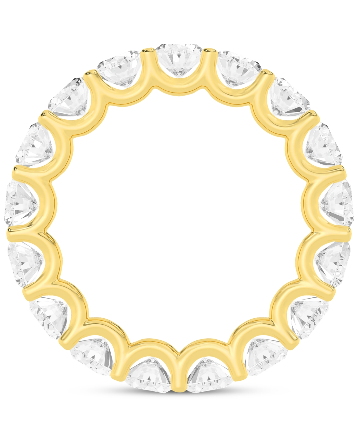 Diamond Oval-Cut Eternity Band (5 ct. t.w.) in Platinum or 14k Gold