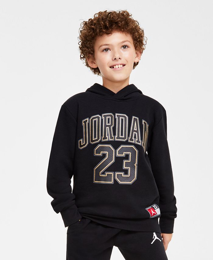 Jordan Child Boys' Jumpman Pullover Hoodie Black / Gold