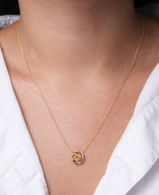 2-Pc. Set Pink Amethyst (1-1/2 ct. t.w.) & Diamond Accent Spiral Pendant Necklace & Matching Ring in 14k Rose Gold-Plated Sterling Silver (Also in Blue Topaz & Citrine)