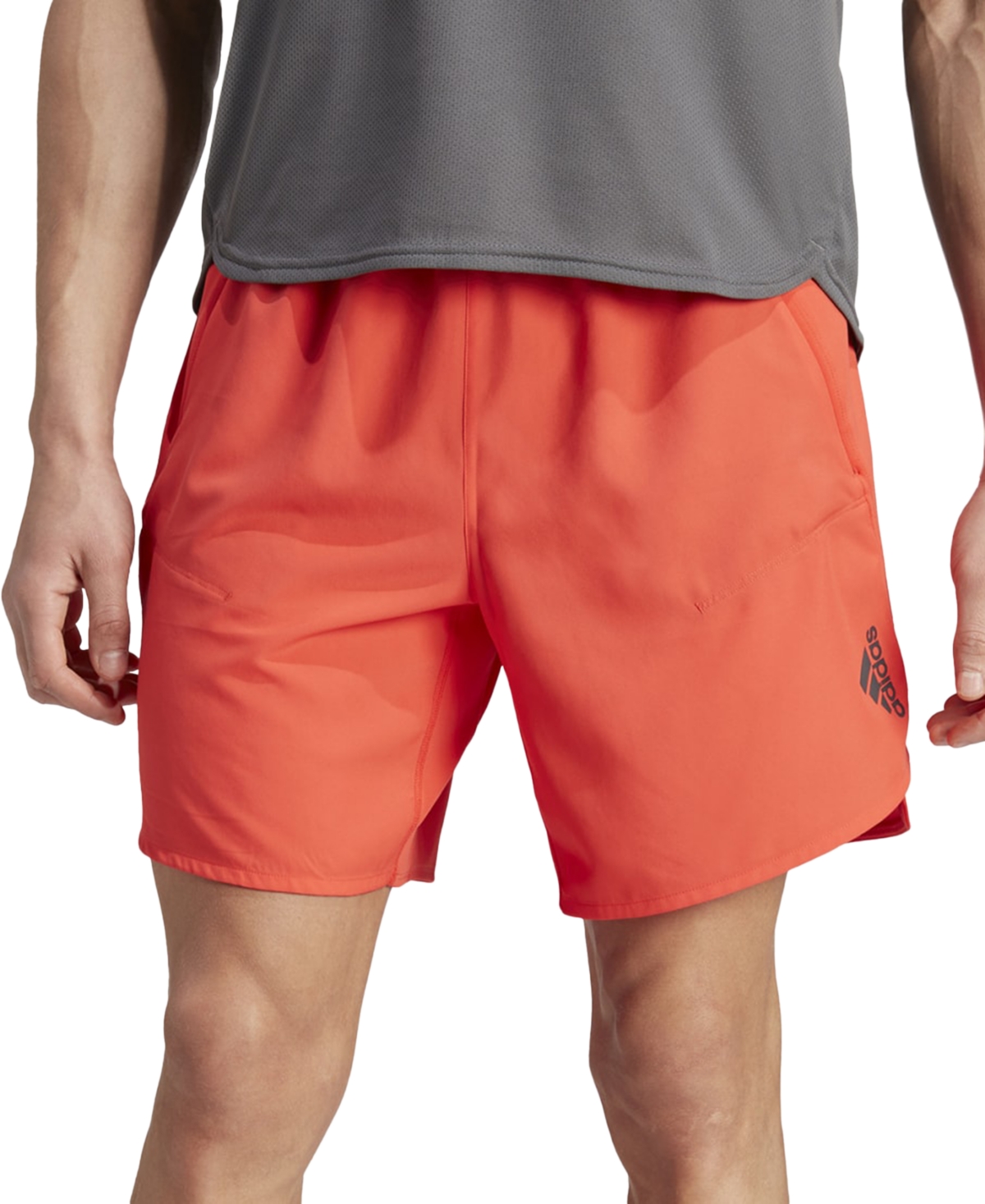 Adidas Originals Men's Reflective Badge Of Sport 7" Training Shorts In Bright Red