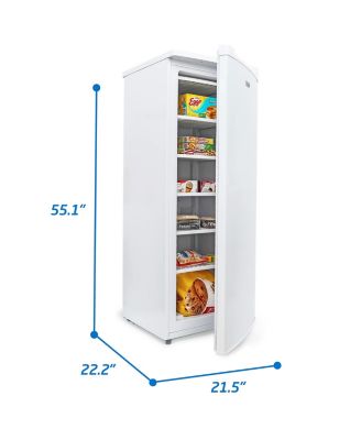 Upright Freezer, Stand Up Freezer 6 Cu Ft with Reversible Door