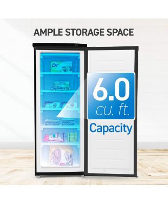 6.0 Cu.Ft. Upright Freezer - Black