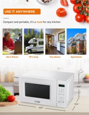 0.7 Cu. Ft. Counter Top Microwave,White