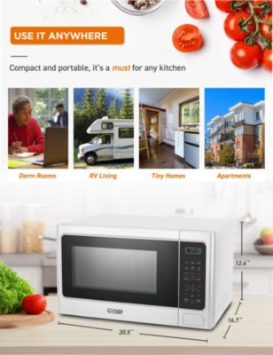 1.3 Cu. Ft. Counter Top Microwave,White