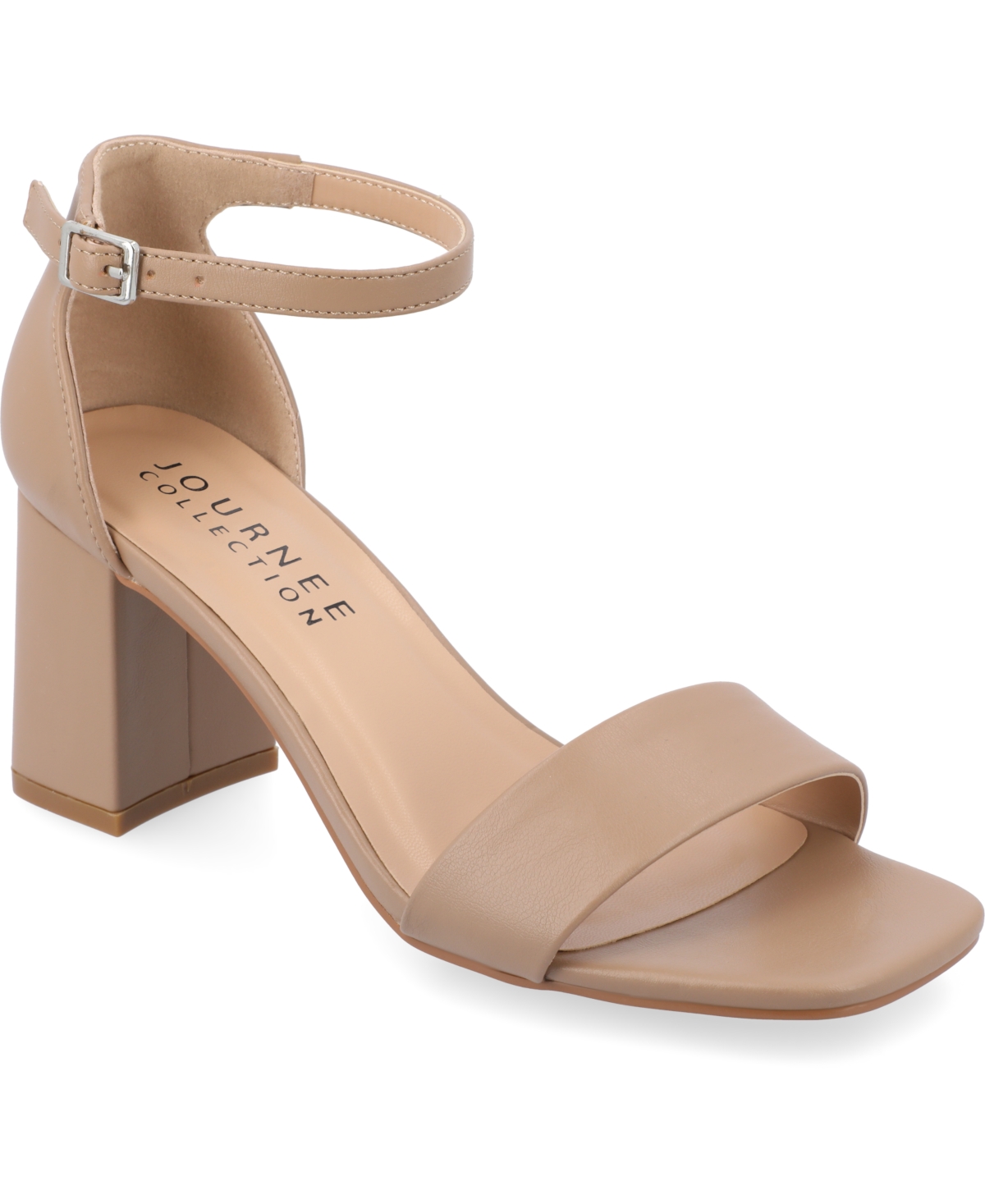 Journee Collection Valenncia Ankle Strap Sandal In Mocha