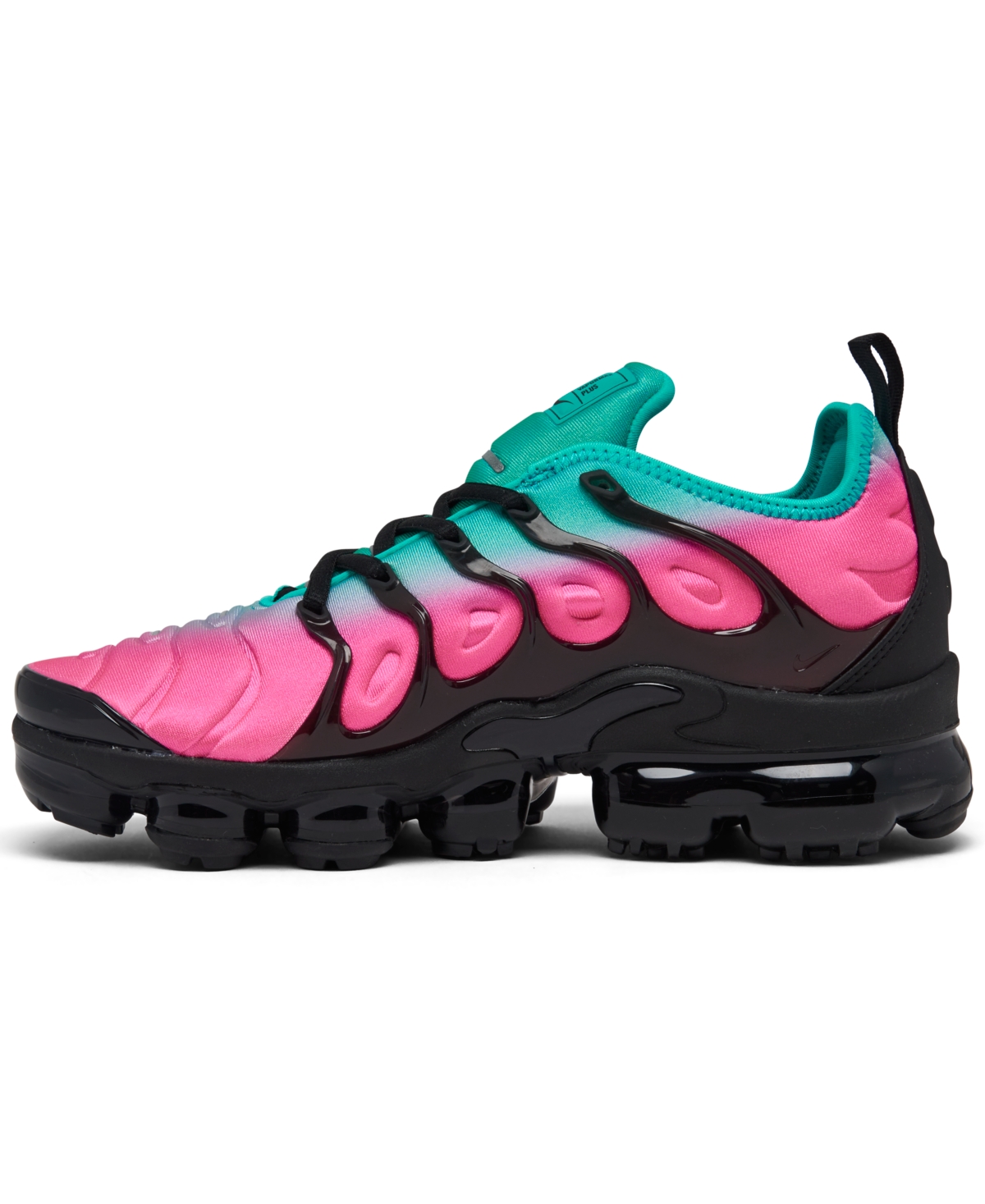 Nike Women s Air VaporMax Plus Running Sneakers from Finish Line Pink Blast Clear Jade Black Smart Closet