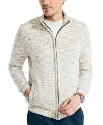 Nautica - Men's Marled Full-Zip Sweater