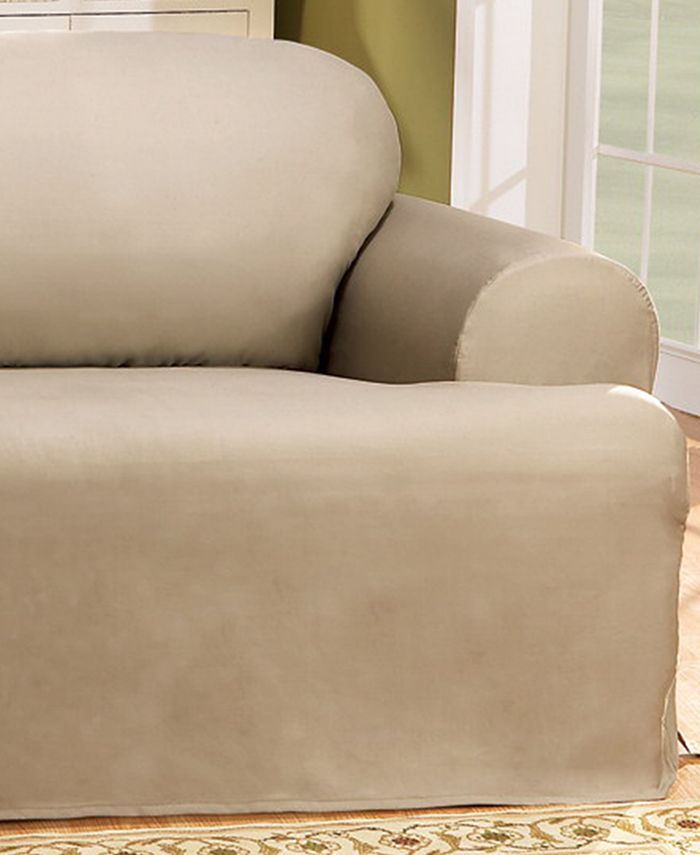 Sure Fit Duck T Cushion Chair Slipcover, 3 Seat T Cushion Sofa Covers