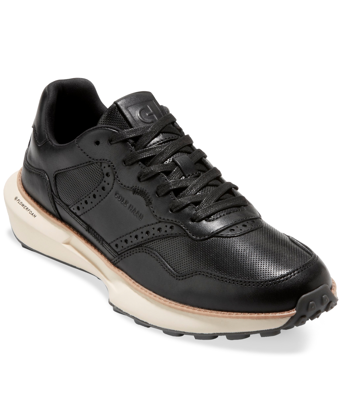 Men's GrandPrÃ¸ Ashland Runner Sneaker - Black/ivory