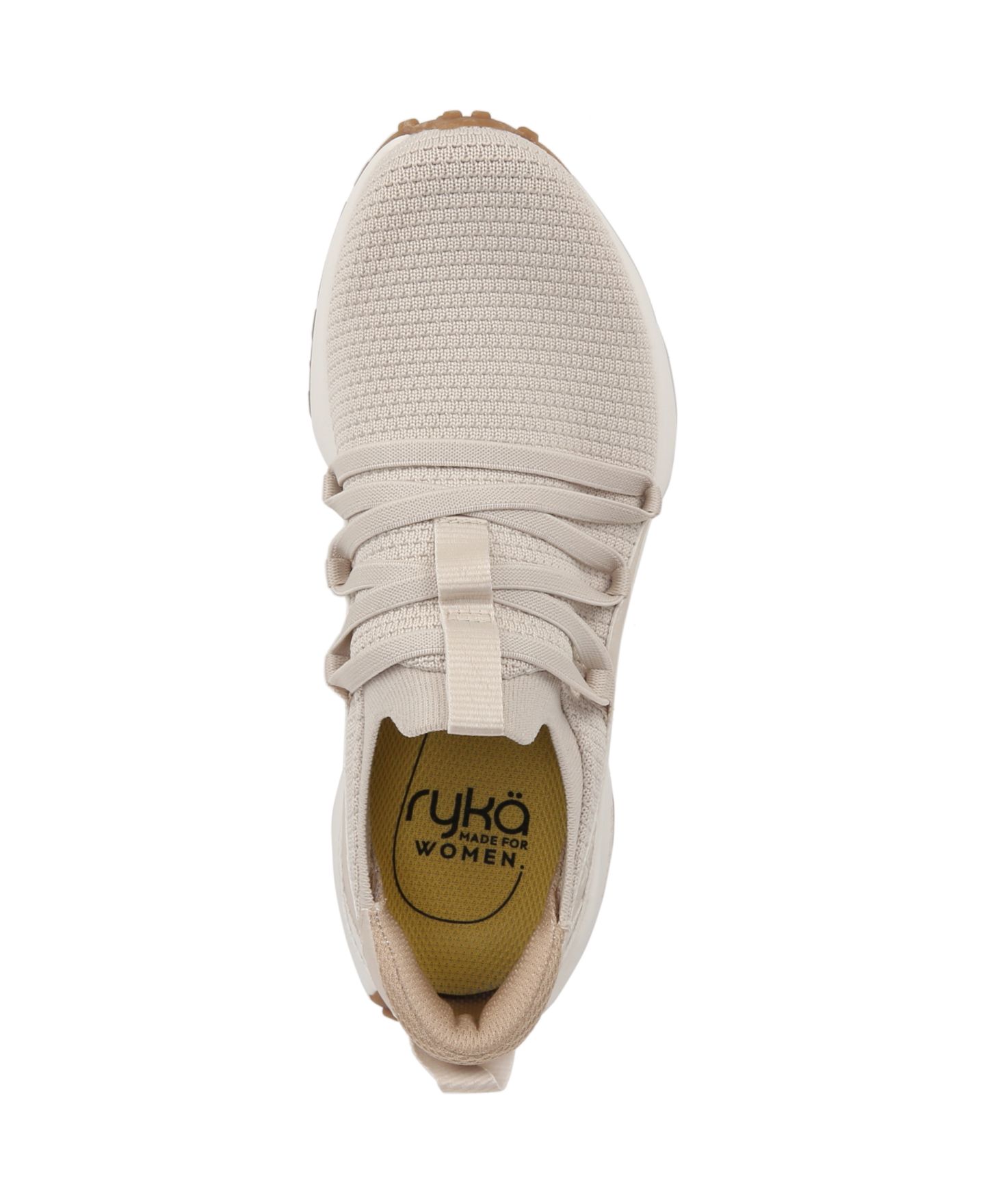 Женские кроссовки Ryka Jumpstart-Lace Slip On, цвет: Бежевый вязаный — фото 4