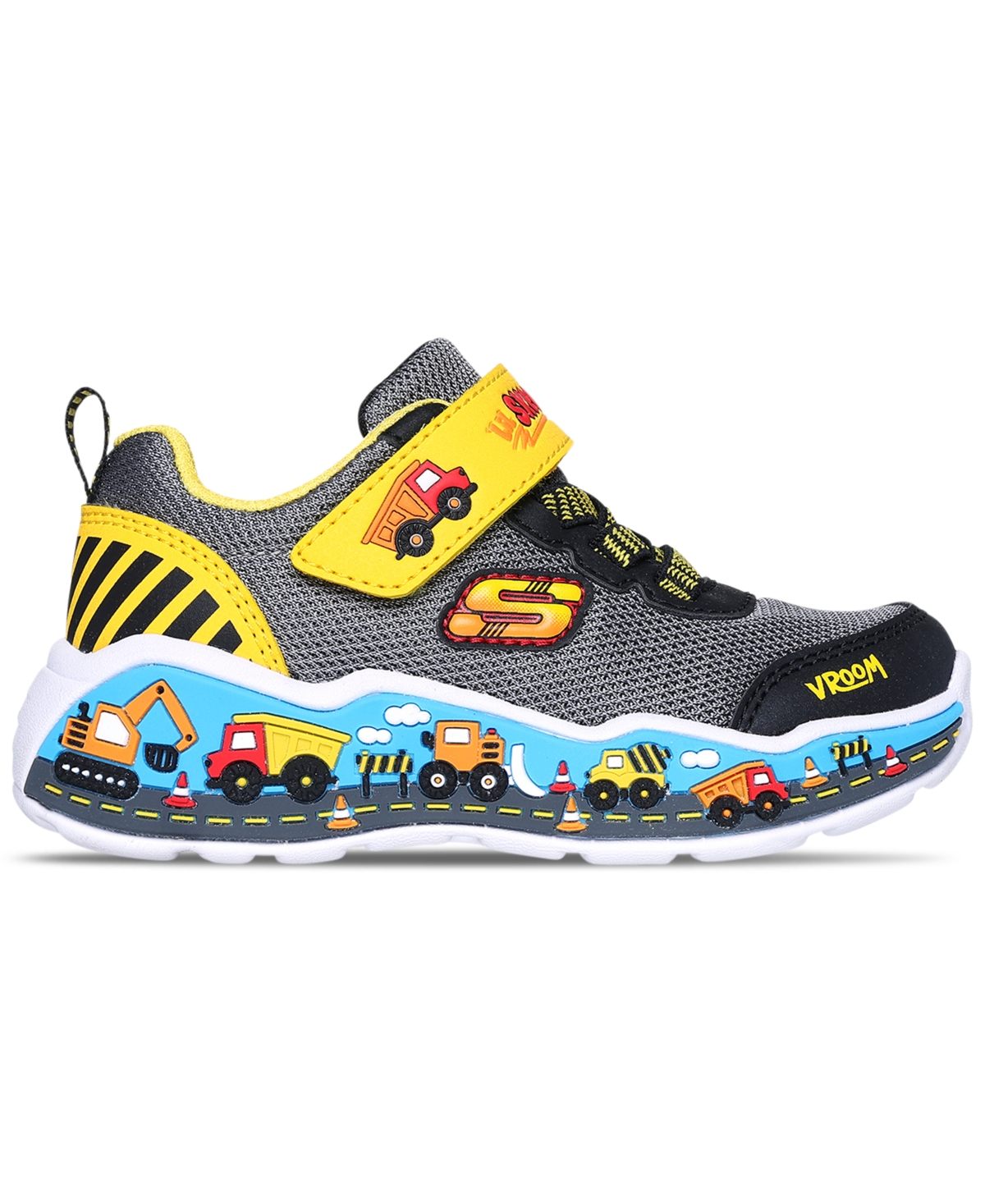 Skechers Toddler Boys Play Scene Adjustable Strap Casual Sneakers From Finish Line In Multi