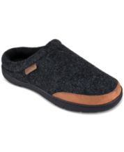 Mens leather sale slippers macys