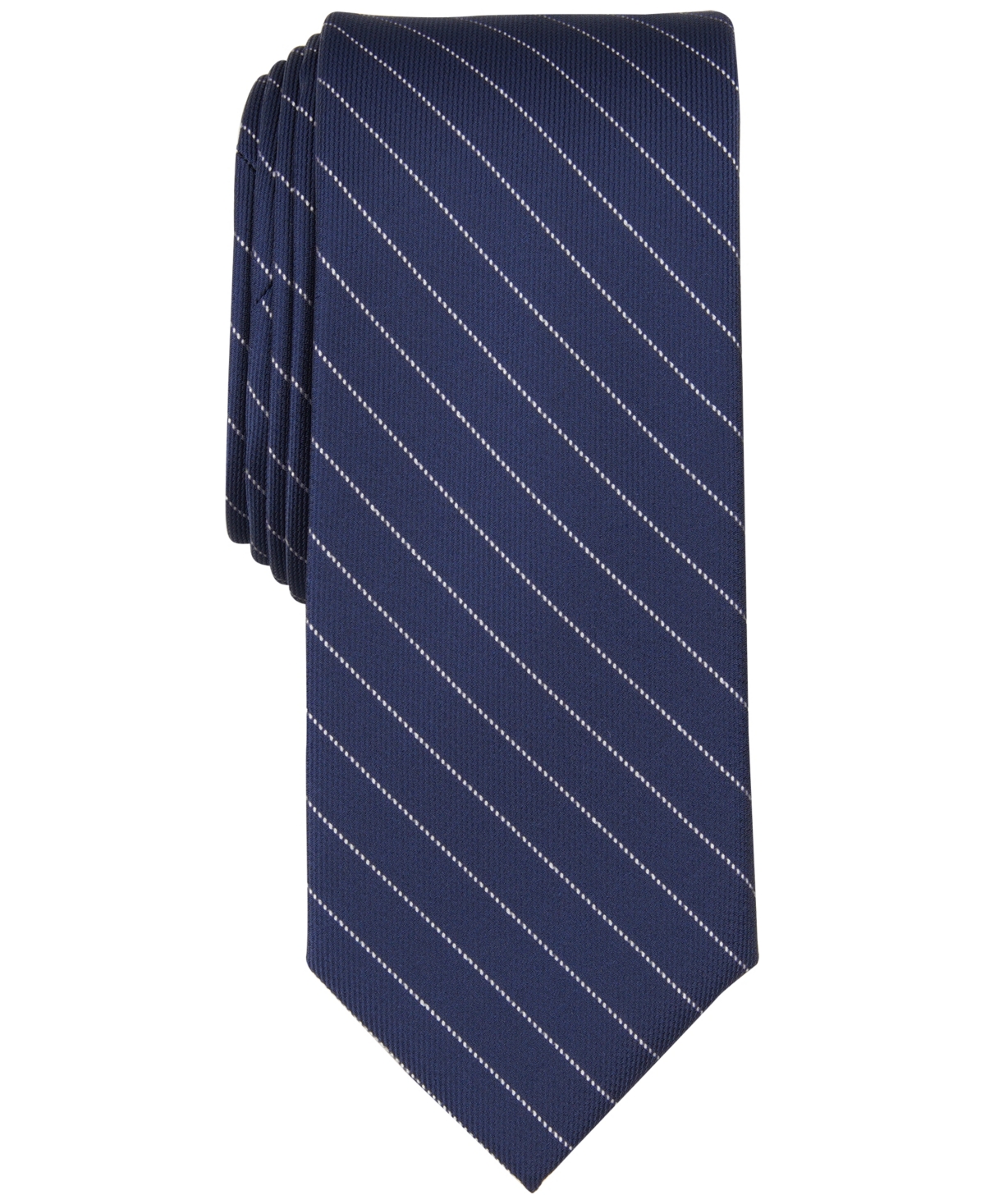 Bar Iii Men's Braly Stripe Tie, Created For Macy's In Navy