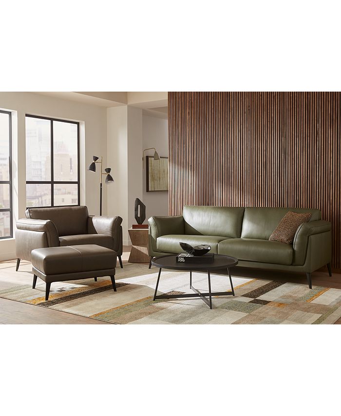 Furniture Keery Leather Sofa Collection, Created for Macy's Macy's