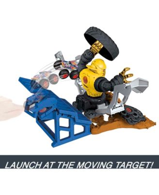 Monster Trucks Arena Smashers Mega-Wrex Vs Crushzilla Takedown Playset