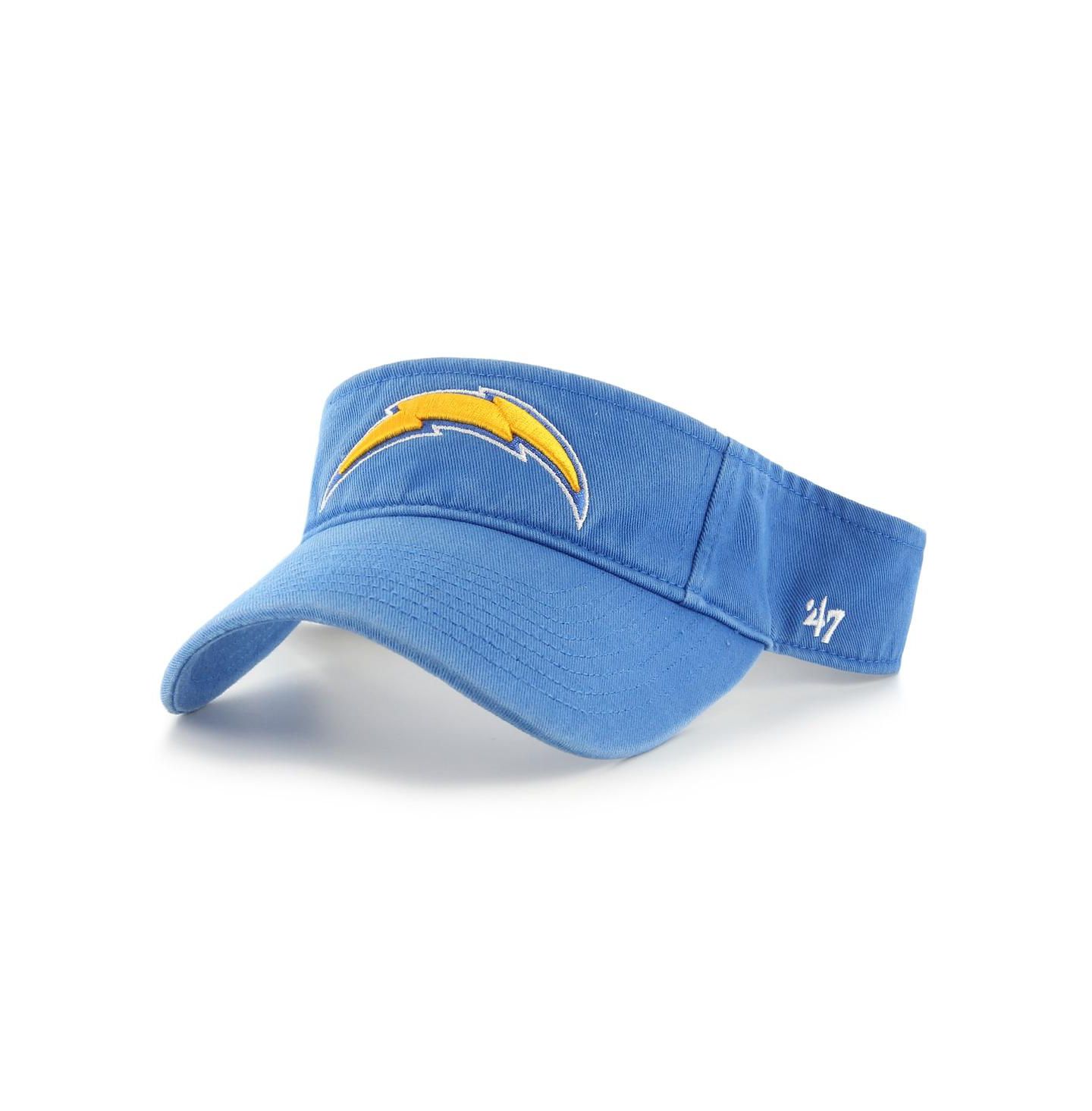 Мужские козырьки '47 Brand Powder Blue Los Angeles Chargers Clean Up — фото 2