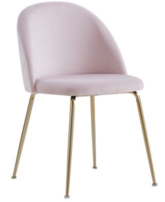 Miramar 31" Velvet Metal Dining Chairs, Set of 2