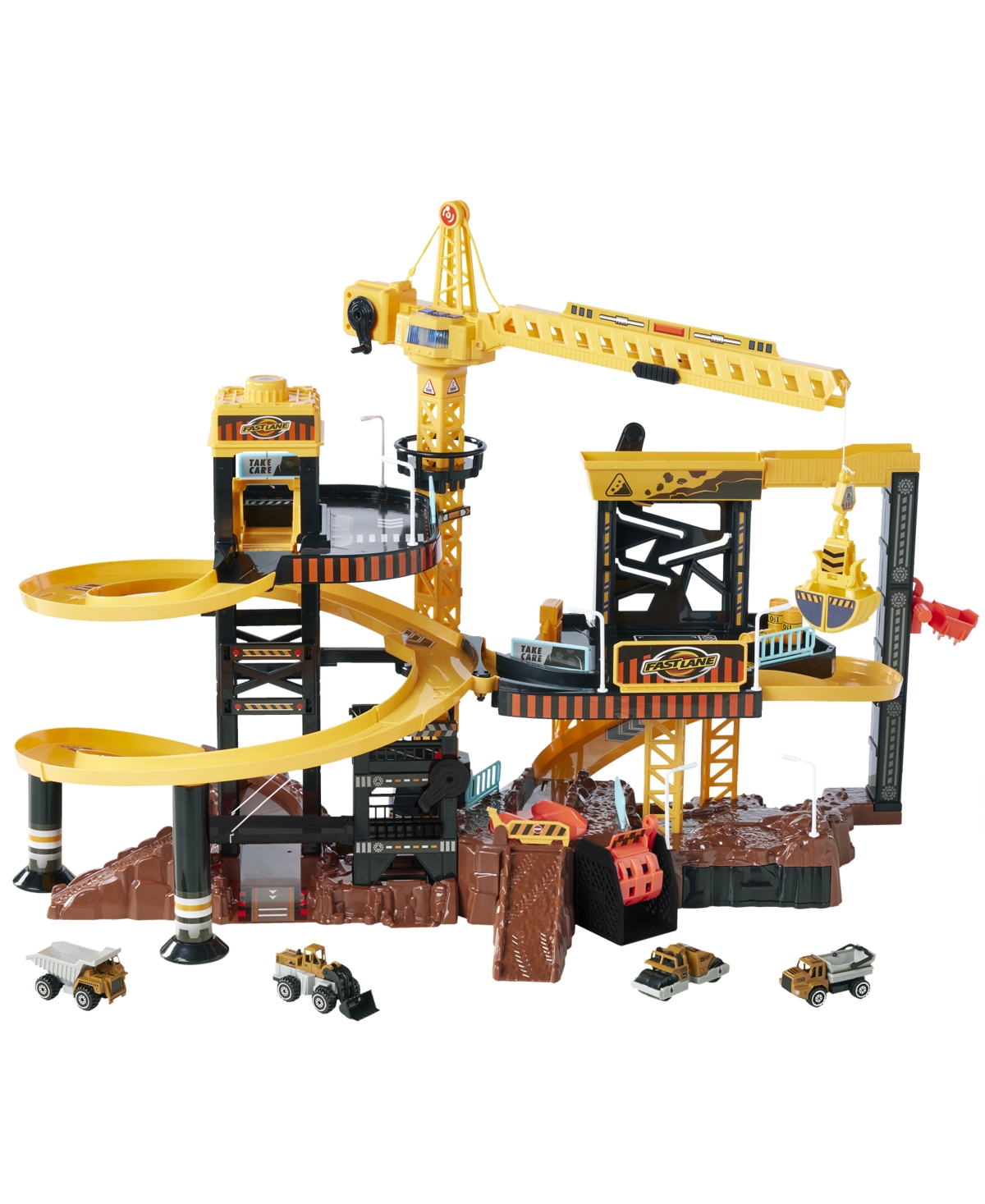 FAST LANE LIGHTS & SOUNDS CONSTRUCTION PLAYSET, CREATED FOR YOU BY TOYS R US 
